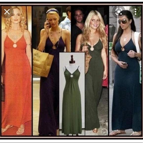 NWT Michelle Jonas Keyhole Maxi Dress in Lavender (Pink Topaz) Size Small - Picture 11 of 11